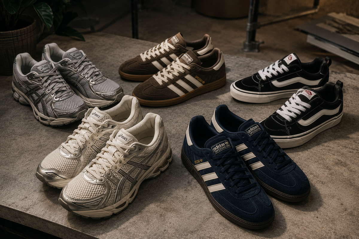 ASICS, adidas Spezial und Vans Sneaker als Markttrends 2026