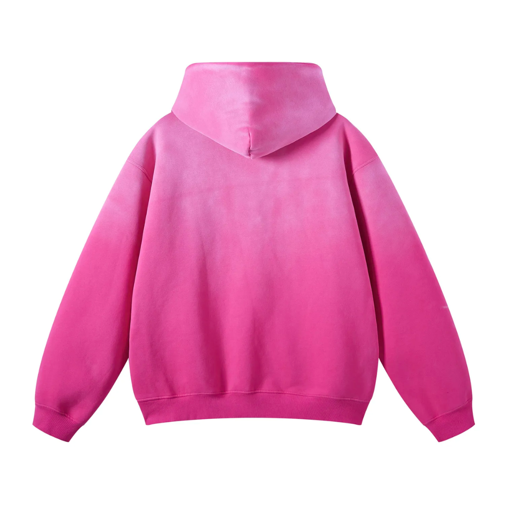 Rose Washed Dyed Fleece Hoodie