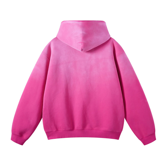 Rose Washed Dyed Fleece Hoodie