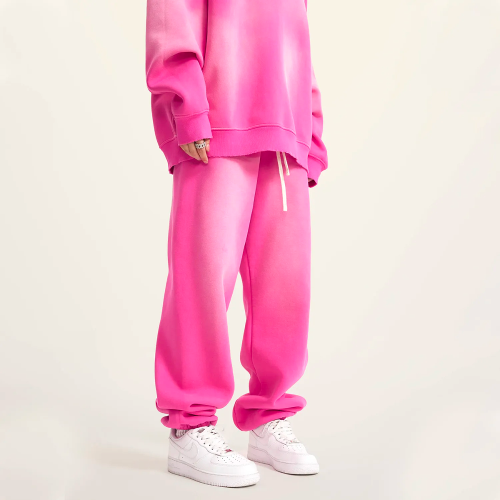 Rose Washed Dyed Fleece Joggers