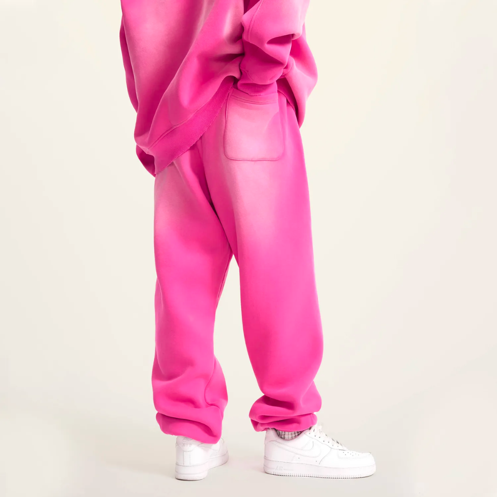 Rose Washed Dyed Fleece Joggers